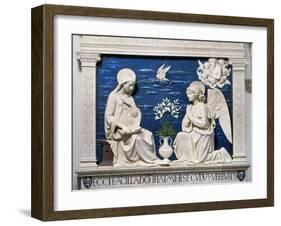 Della Robbia: Annunciation-Andrea Della Robbia-Framed Giclee Print