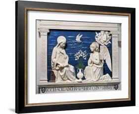 Della Robbia: Annunciation-Andrea Della Robbia-Framed Giclee Print