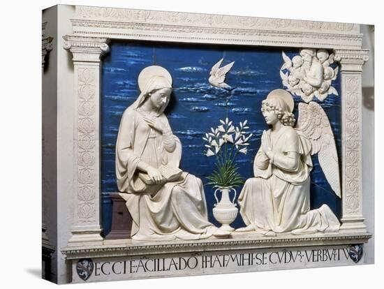 Della Robbia: Annunciation-Andrea Della Robbia-Stretched Canvas