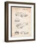 Delorean Patent-Cole Borders-Framed Art Print