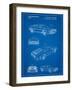 Delorean Patent-Cole Borders-Framed Art Print