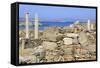 Delos Archaeological Ruins, Delos, Cyclades, Greek Islands, Greece, Europe-Richard Cummins-Framed Stretched Canvas