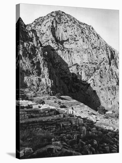 Delphi and the Phaedriades on Mount Parnassus, Greece, 1937-Martin Hurlimann-Stretched Canvas