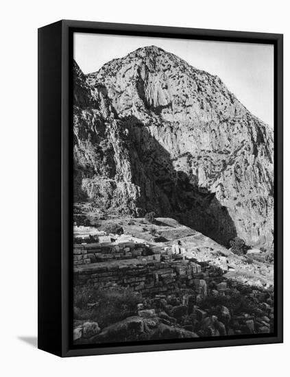 Delphi and the Phaedriades on Mount Parnassus, Greece, 1937-Martin Hurlimann-Framed Stretched Canvas