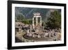 Delphi, Phocis, Greece. The tholos, dating from around 380-360 BC, beside the Sanctuary of Athen...-null-Framed Photographic Print