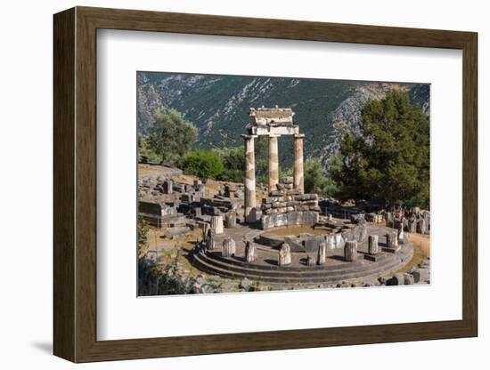 Delphi, Phocis, Greece. The tholos, dating from around 380-360 BC, beside the Sanctuary of Athen...-null-Framed Photographic Print