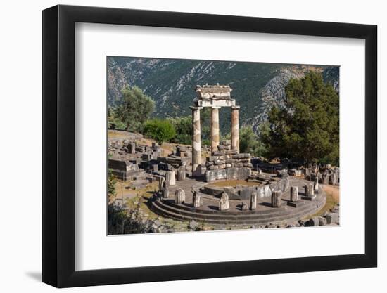 Delphi, Phocis, Greece. The tholos, dating from around 380-360 BC, beside the Sanctuary of Athen...-null-Framed Photographic Print