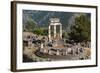 Delphi, Phocis, Greece. The tholos, dating from around 380-360 BC, beside the Sanctuary of Athen...-null-Framed Photographic Print