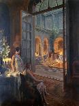 A Soiree on the Terrace, (Oil on Canvas)-Delphin Enjolras-Giclee Print