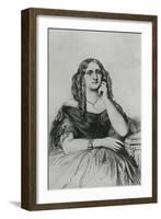 Delphine De Girardin-Andre Adolphe Eugene Disderi-Framed Giclee Print