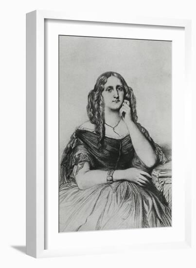 Delphine De Girardin-Andre Adolphe Eugene Disderi-Framed Giclee Print