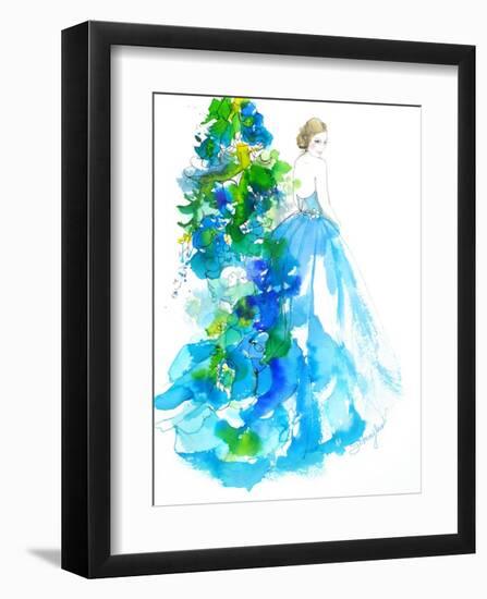 Delphinium-Schuyler Rideout-Framed Art Print