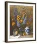 Delphiniums and Chinese Vase-Frank Janca-Framed Giclee Print