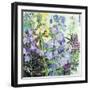 Delphiniums and Foxgloves-Claire Spencer-Framed Giclee Print