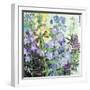 Delphiniums and Foxgloves-Claire Spencer-Framed Giclee Print