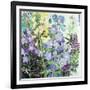 Delphiniums and Foxgloves-Claire Spencer-Framed Giclee Print