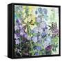 Delphiniums and Foxgloves-Claire Spencer-Framed Stretched Canvas