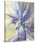 Delphiniums on a Window Sill-Elizabeth Parsons-Stretched Canvas