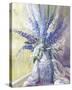 Delphiniums on a Window Sill-Elizabeth Parsons-Stretched Canvas