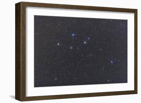 Delphinus Constellation on a Hazy Night-null-Framed Photographic Print