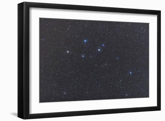 Delphinus Constellation on a Hazy Night-null-Framed Photographic Print
