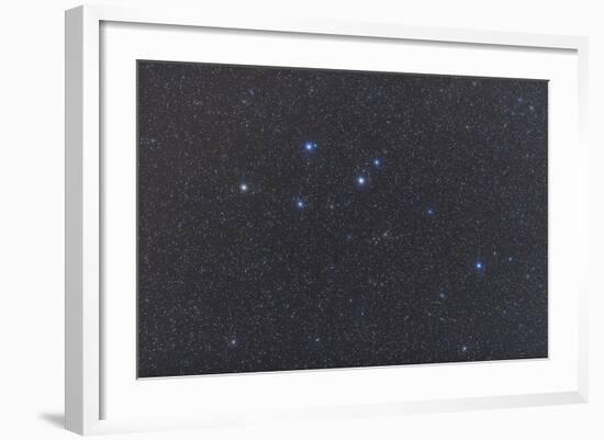 Delphinus Constellation on a Hazy Night-null-Framed Photographic Print