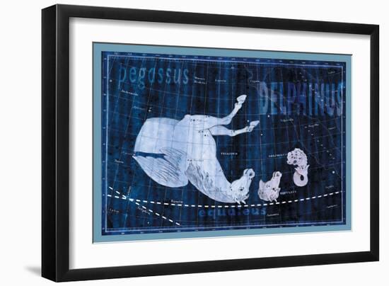 Delphinus, Equuleus and Pegassus-null-Framed Art Print