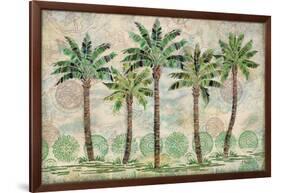 Delray Palm Horizontal-Paul Brent-Framed Art Print