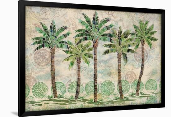 Delray Palm Horizontal-Paul Brent-Framed Art Print