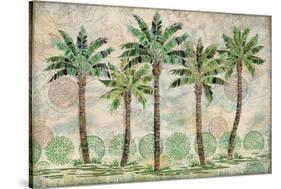 Delray Palm Horizontal-Paul Brent-Stretched Canvas