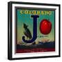 Delta, Colorado - Joslyn Apple Crate Label-Lantern Press-Framed Art Print