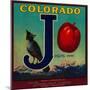 Delta, Colorado - Joslyn Apple Crate Label-Lantern Press-Mounted Art Print