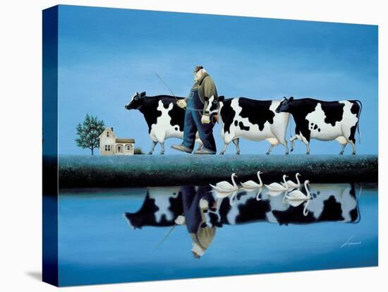 Delta Cows-Lowell Herrero-Stretched Canvas