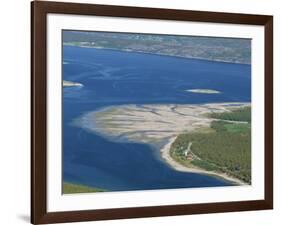 Delta of Sand at River Mouth, Kvaenangen Sorfjord, North Norway, Scandinavia-Tony Waltham-Framed Photographic Print