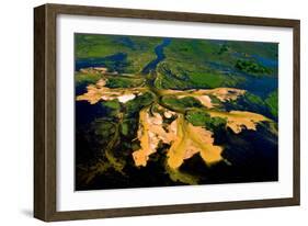 Delta Water Receding-Howard Ruby-Framed Photographic Print