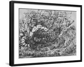 'Deluge', c1480 (1945)-Leonardo Da Vinci-Framed Giclee Print