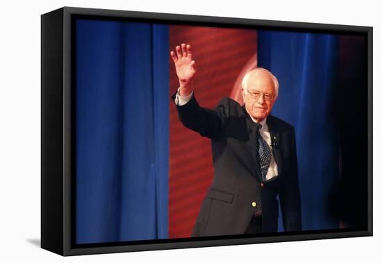 DEM 2016 Clinton Sanders-Gerald Herbert-Framed Stretched Canvas