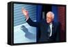 DEM 2016 Clinton Sanders-Gerald Herbert-Framed Stretched Canvas