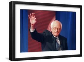 DEM 2016 Clinton Sanders-Gerald Herbert-Framed Photographic Print