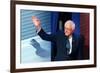 DEM 2016 Clinton Sanders-Gerald Herbert-Framed Photographic Print