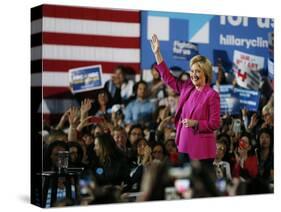 DEM 2016 Clinton-John Locher-Stretched Canvas