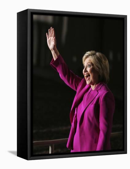 DEM 2016 Clinton-John Locher-Framed Stretched Canvas