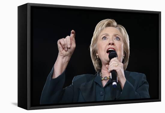 DEM 2016 Clinton-John Locher-Framed Stretched Canvas