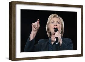 DEM 2016 Clinton-John Locher-Framed Photographic Print