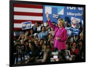 DEM 2016 Clinton-John Locher-Framed Photographic Print