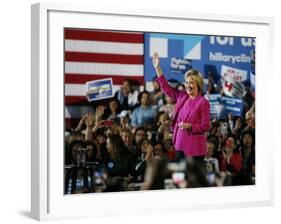 DEM 2016 Clinton-John Locher-Framed Photographic Print