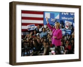 DEM 2016 Clinton-John Locher-Framed Photographic Print