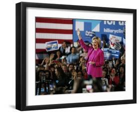 DEM 2016 Clinton-John Locher-Framed Photographic Print