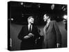 Dem. and Repub. Presidential Cands. John F. Kennedy and Richard M. Nixon Prior to 1st TV Debate-Paul Schutzer-Stretched Canvas