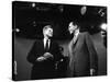 Dem. and Repub. Presidential Cands. John F. Kennedy and Richard M. Nixon Prior to 1st TV Debate-Paul Schutzer-Stretched Canvas